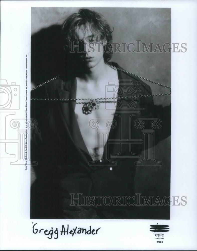 1992 Press Photo Gregg Alexander Alternative Rock Singer Songwriter New Radicals - Historic Images