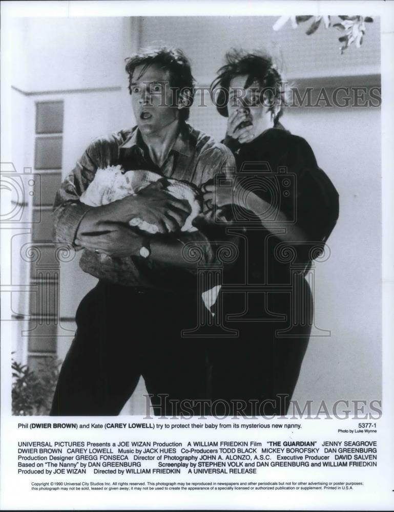 1990 Press Photo Dwier Brown and Cary Lowell star in The Guardian - cvp11296 - Historic Images