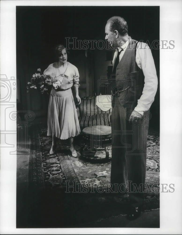 Press Photo Irene Dailey &amp; Jack Albertson in The Subject was Roses - Historic Images