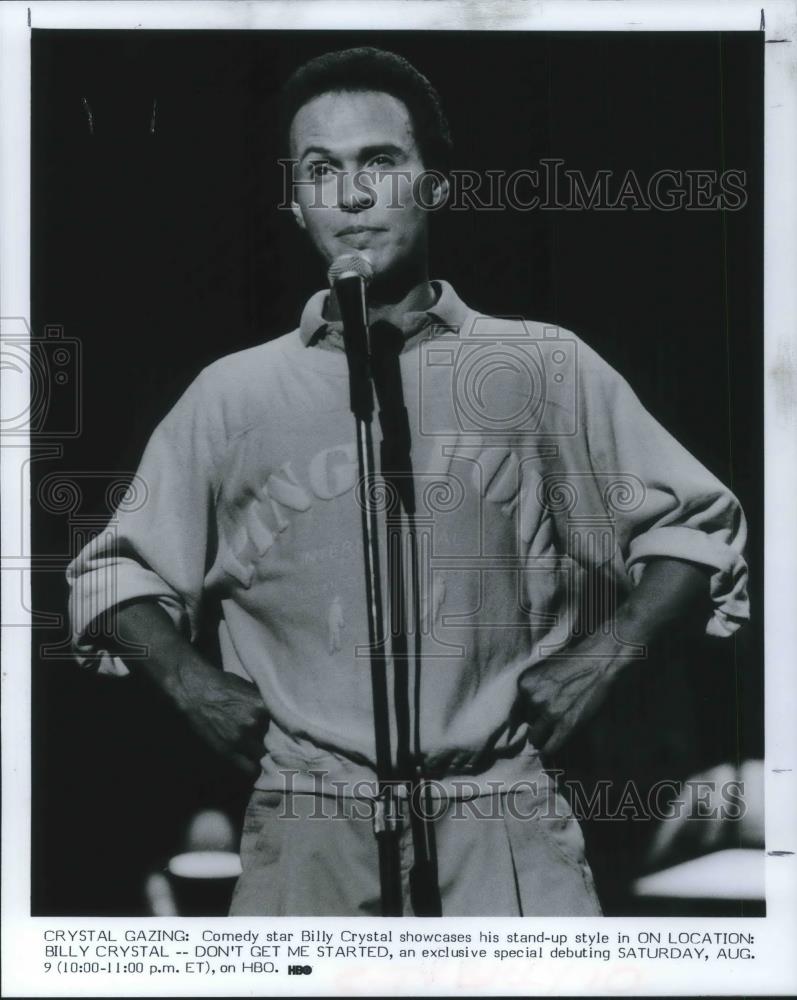 1988 Press Photo Billy Crystal Don&#39;t Get Me Started HBO Special - cvp01459 - Historic Images