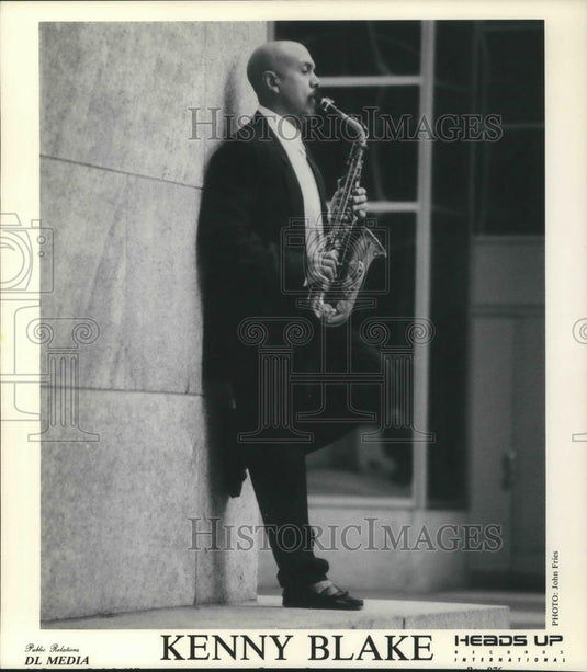 1996 Press Photo Kenny Blake Saxophone Player Musician - cvp05476 - Historic Images