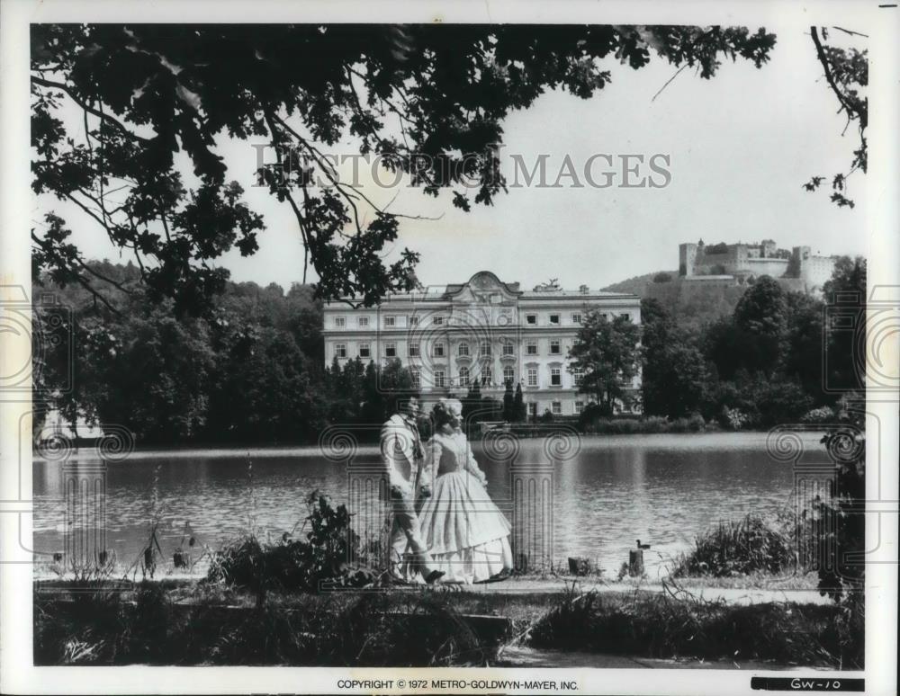 1972 Press Photo Horst Buccholz and Mary Costa in a scene from The Great Waltz - Historic Images