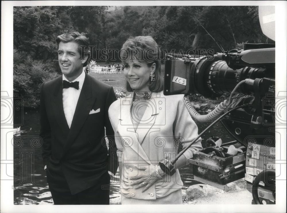 1985 Press Photo Douglas Sheehan and Michele Lee on Knots Landing - cvp06654 - Historic Images