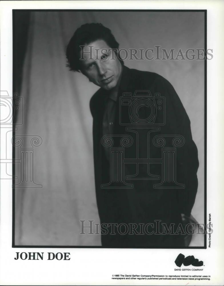 1990 Press Photo John Doe Rock Singer Songwriter Musician Poet Actor - cvp03680 - Historic Images