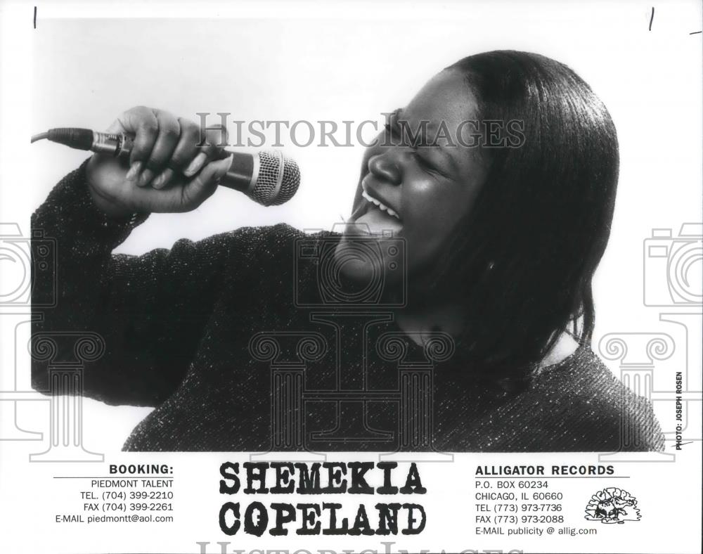1999 Press Photo Shemekia Copeland Electric Blues Gospel Singer - cvp02734 - Historic Images