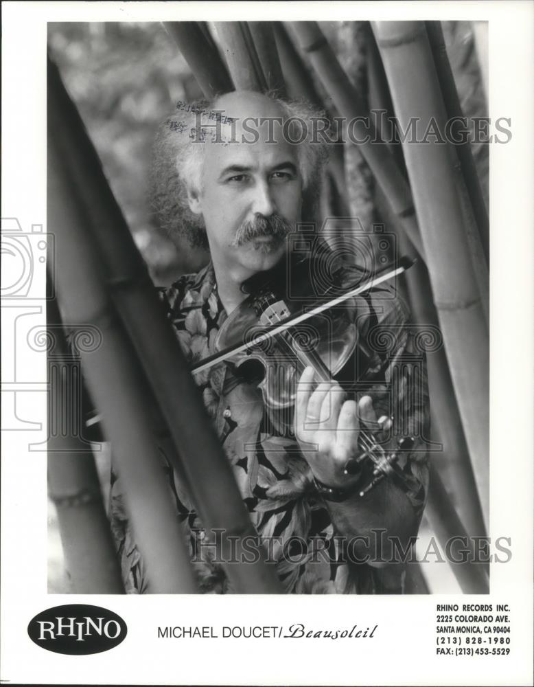 1991 Press Photo Michael Doucet Cajun Fiddler Musician Singer - cvp03734 - Historic Images