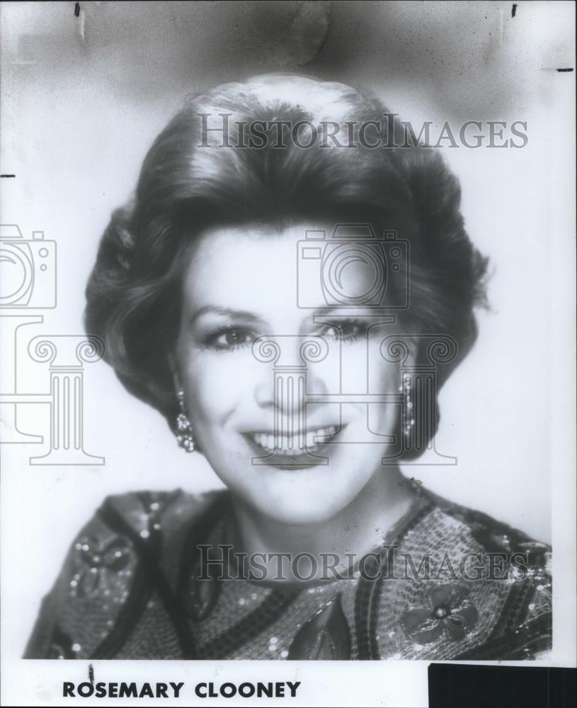 1983 Press Photo Rosemary Clooney - Historic Images