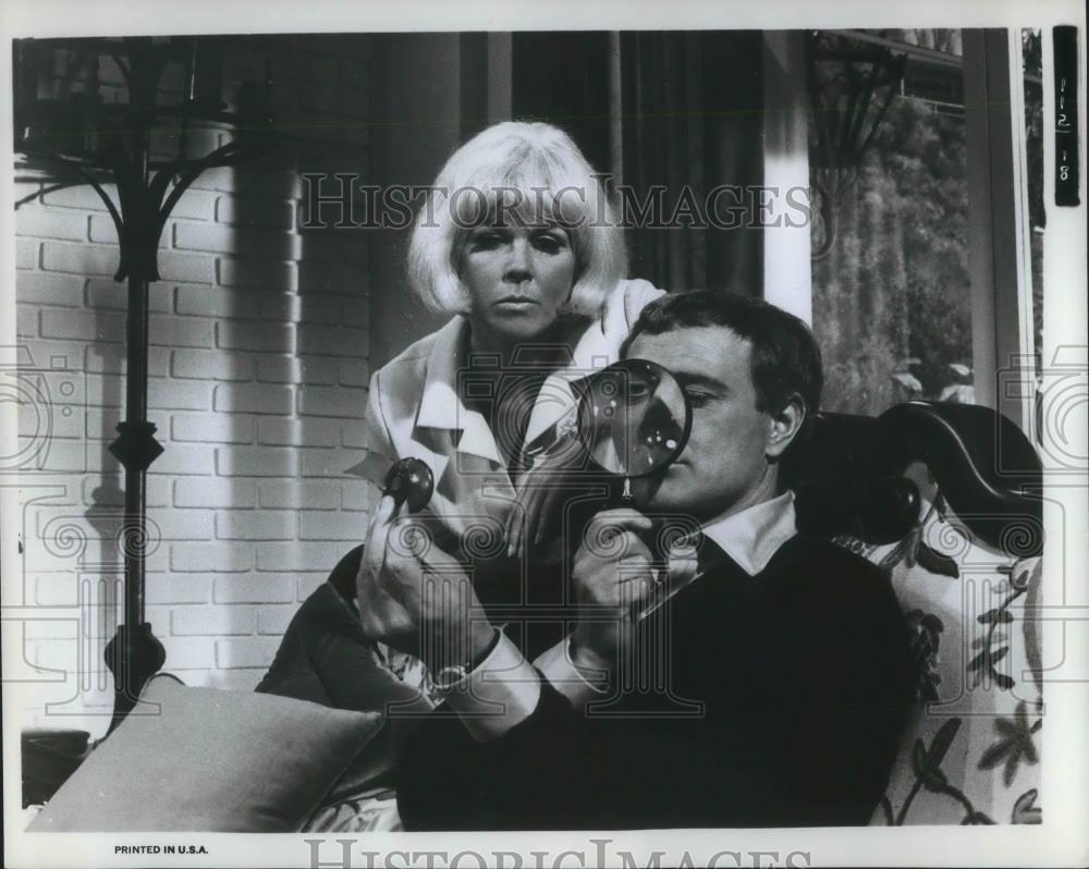 1967 Press Photo Doris Day and Richard Harris in Caprice - cvp06488 - Historic Images