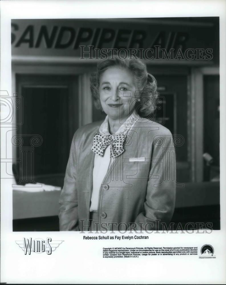Press Photo Rebecca Schnull as Fay Evelyn Cochran in Wings - cvp19713 - Historic Images