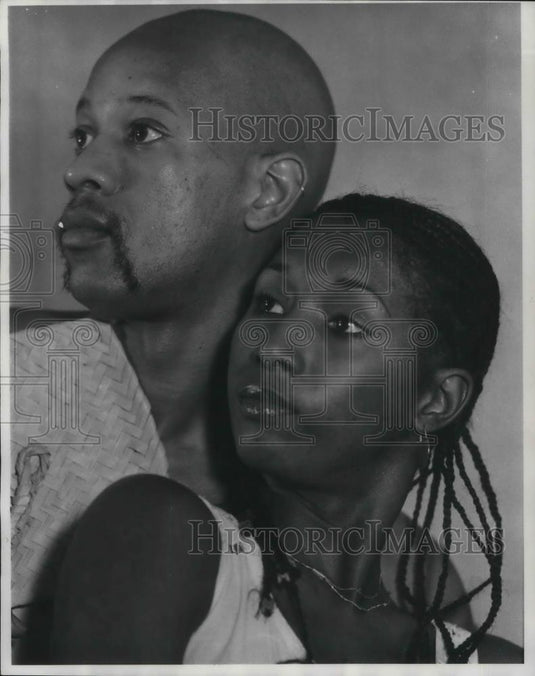 1978 Press Photo Bernard Gibson and Kiki Shepard Actress Host Showtime at Apollo - Historic Images