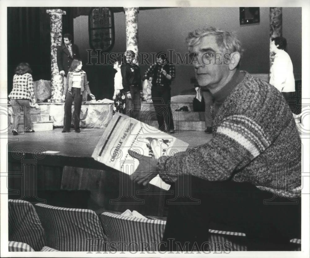 1981 Press Photo Bud Binns at Huntington Playhouse in Bay Village - cvp02207 - Historic Images