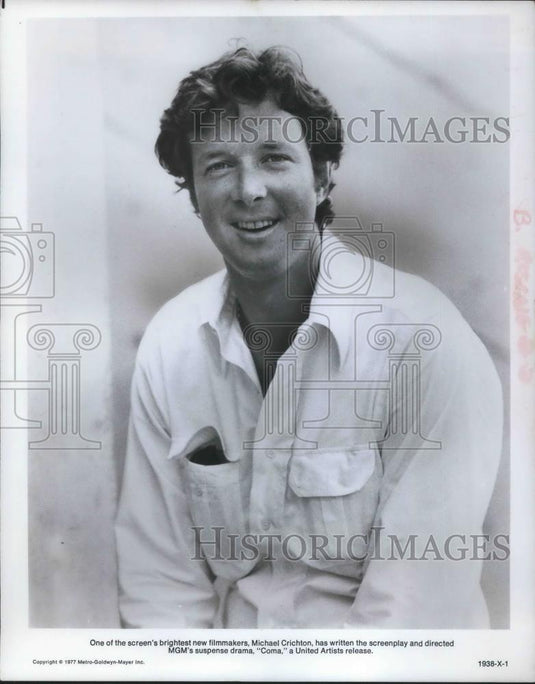 1978 Press Photo Michael Crichton Author Filmmaker Screenwriter of Coma - Historic Images