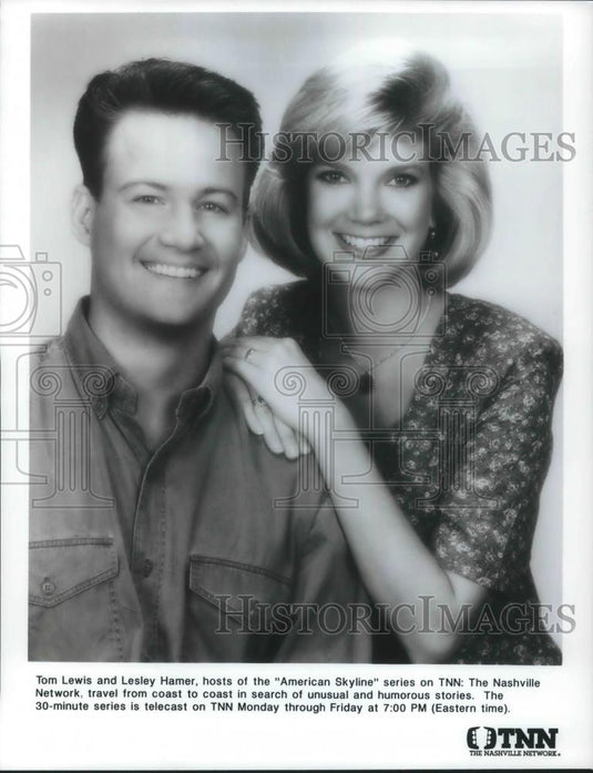 Press Photo Tom Lewis & Lesley Hamer Hosts of American Skyline - cvp10869 - Historic Images