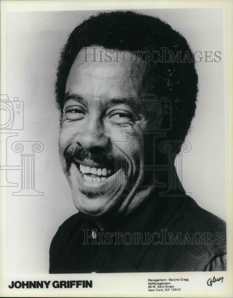 1982 Press Photo Johnny Griffin Hard Bop Saxophone Player - cvp16078 - Historic Images