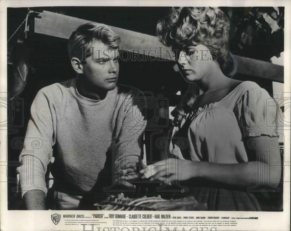 1961 Press Photo Troy Donohue and Connie Stevens in Parrish - cvp03462 - Historic Images