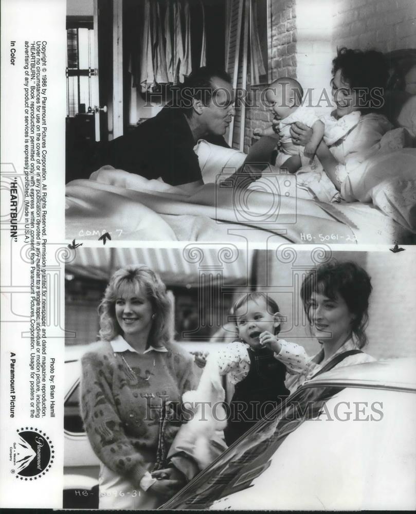 1986 Press Photo Jack Nicholson &amp; Meryl Streep in Heartburn - cvp10587 - Historic Images