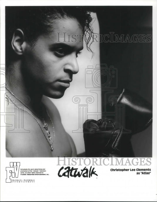 Press Photo Christopher Lee Clements in Catwalk - cvp08877 - Historic Images