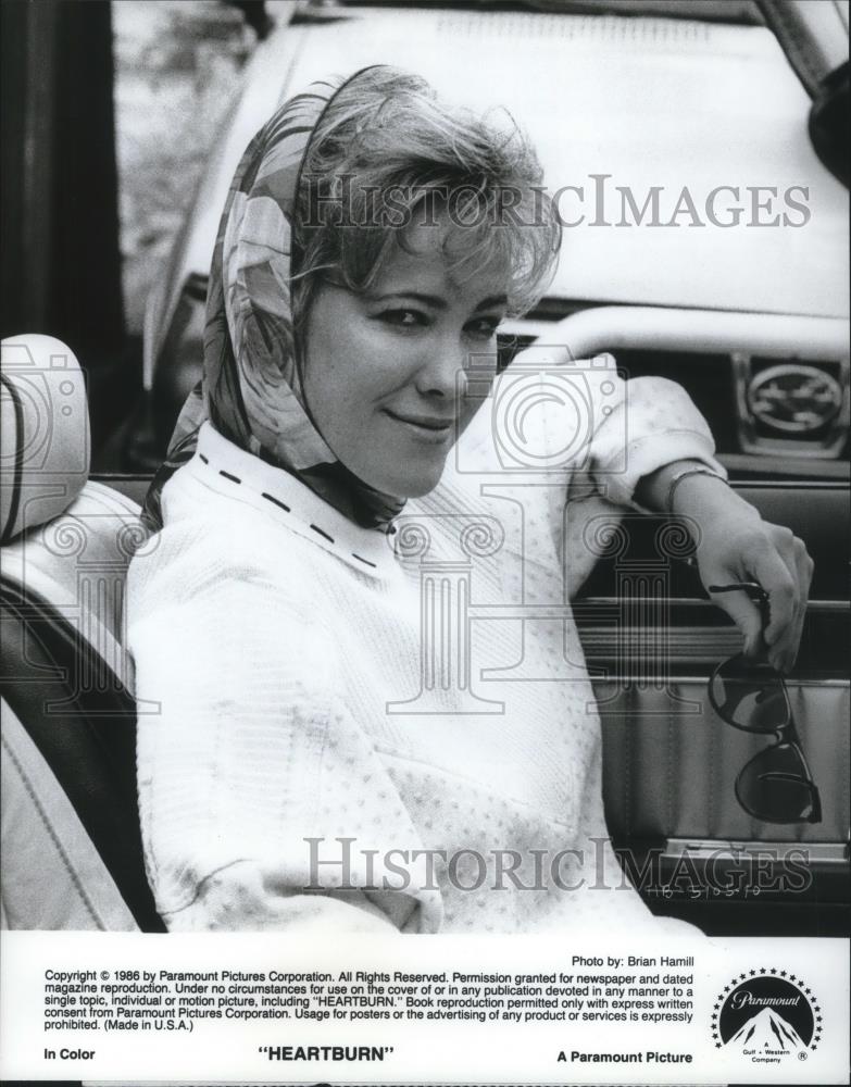 1986 Press Photo Katherine Ohara in Heartburn - cvp10583 - Historic Images