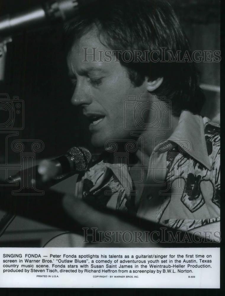 1970 Press Photo Peter Fonda Singing In Outlaw Blues - cvp15313 - Historic Images