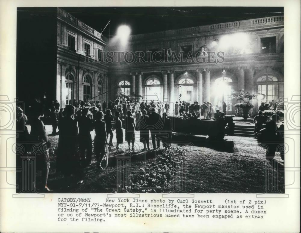 1973 Press Photo Mansion in Filming of The Great Gatsby - cvp10278 - Historic Images