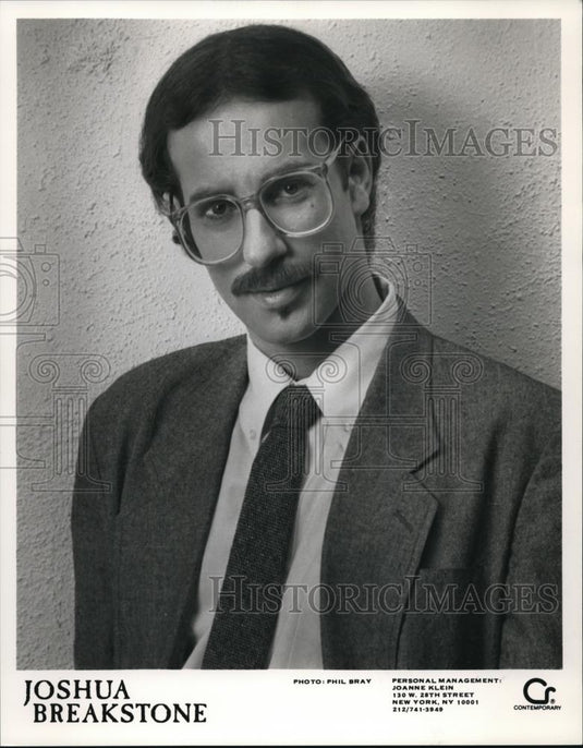 1988 Press Photo Joshua Breakstone Jazz Musician - cvp00086 - Historic Images