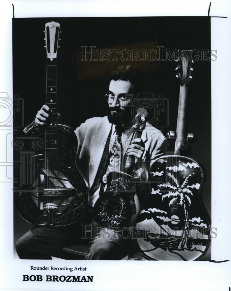 1991 Press Photo Bob Brozman Musician Guitarist - cvp01158 - Historic Images