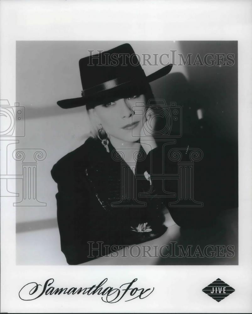 1991 Press Photo Samantha Fox Music Artist - cvp13909 - Historic Images