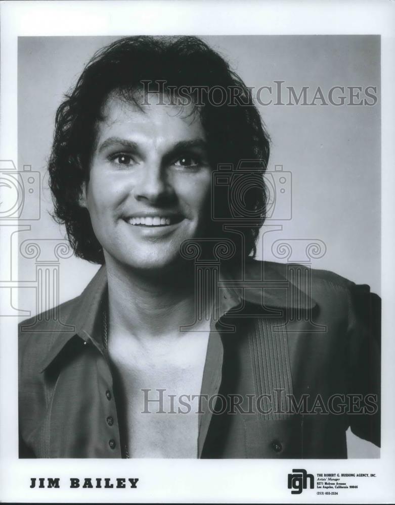 1981 Press Photo Jim Bailey Singer Actor and Impersonator - cvp14392 - Historic Images