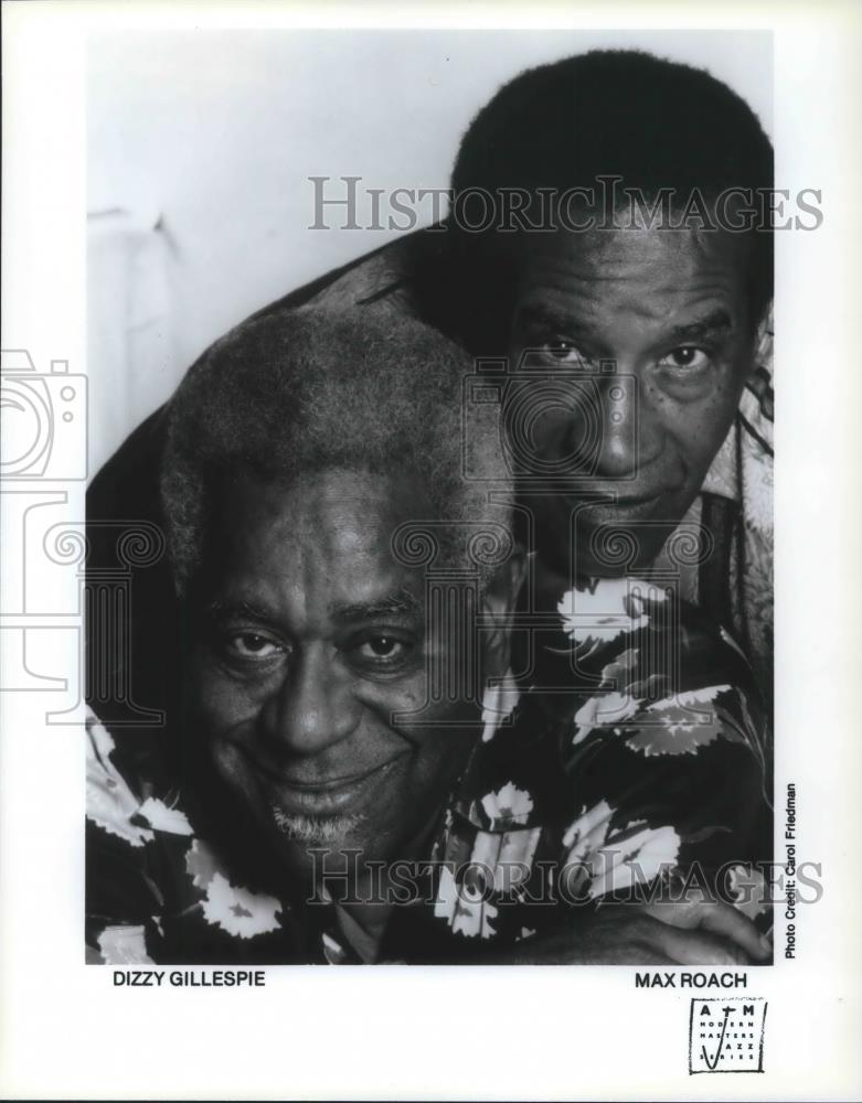 1991 Press Photo Dizzy Gillespie &amp; Max Roach - cvp13795 - Historic Images