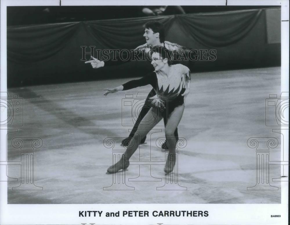 1991 Press Photo Kitty and Peter Carruthers Figure Skaters - cvp07755 - Historic Images