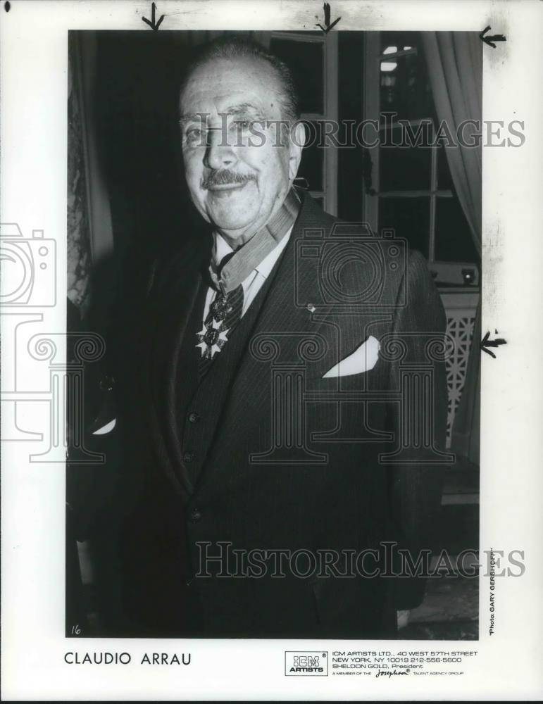1985 Press Photo Claudio Arrau Chilean Classical Pianist cvp14024 1985 Press Photo Claudio Arrau Chilean Classical Pianist cvp14024