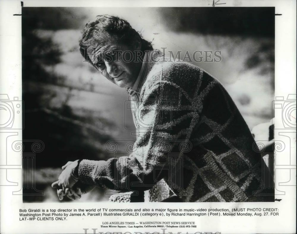 1984 Press Photo Bob Giraldi Director TV Commercials Music Videos - cvp14580 - Historic Images