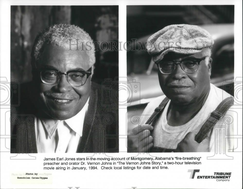 1994 Press Photo James Earl Jones stars in The Vernon Johns Story - cvp10454 - Historic Images