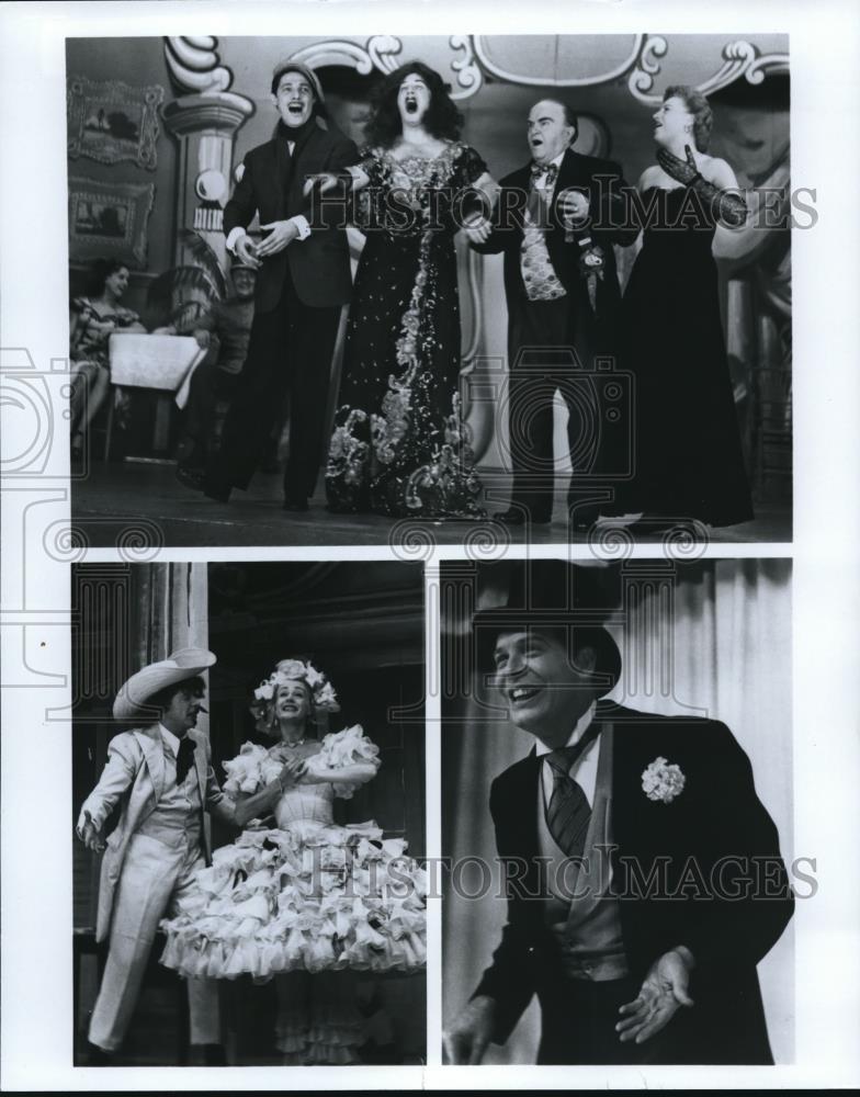 1988 Press Photo Milton Berle Jean Sablon Victor Moore Gracie Fields June Havoc - Historic Images