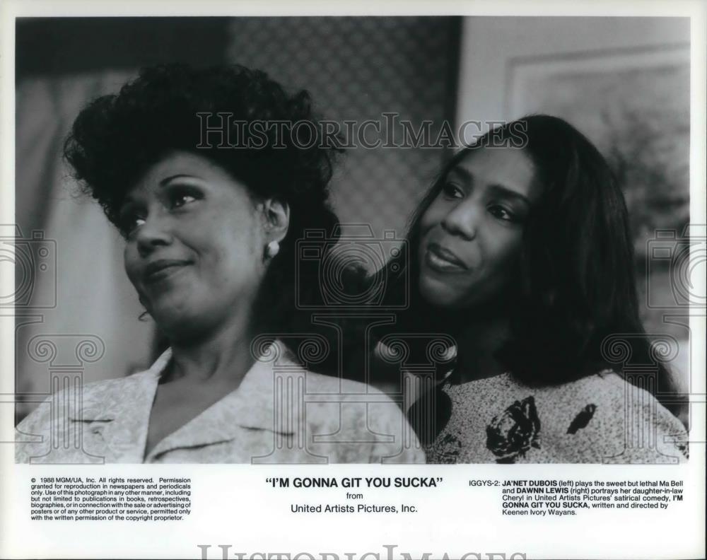 1991 Press Photo Ja'net Dubio, Dawnn Lewis in I'm Gonna Git You Sucka - Historic Images