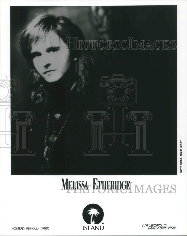 1990 Press Photo Melissa Etheridge Rock Singer Songwriter Guitarist - cvp06165 - Historic Images