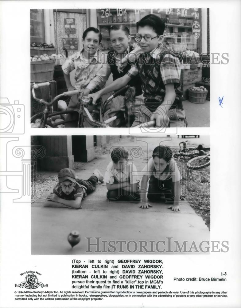 1995 Press Photo Geoffrey Wigdor Kieran Culkan and David Zahorsky Actors - Historic Images