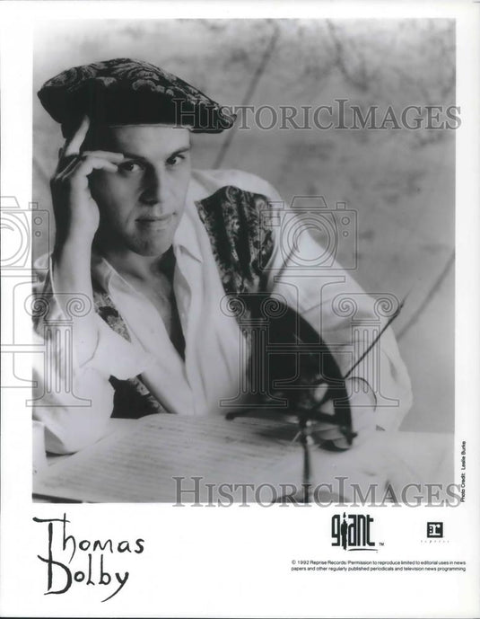 1993 Press Photo Thomas Dolby New Wave Music Singer Songwriter Musician - Historic Images
