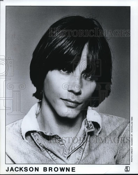 1980 Press Photo Jackson Browne Country Folk Singer Songwriter Musician - Historic Images
