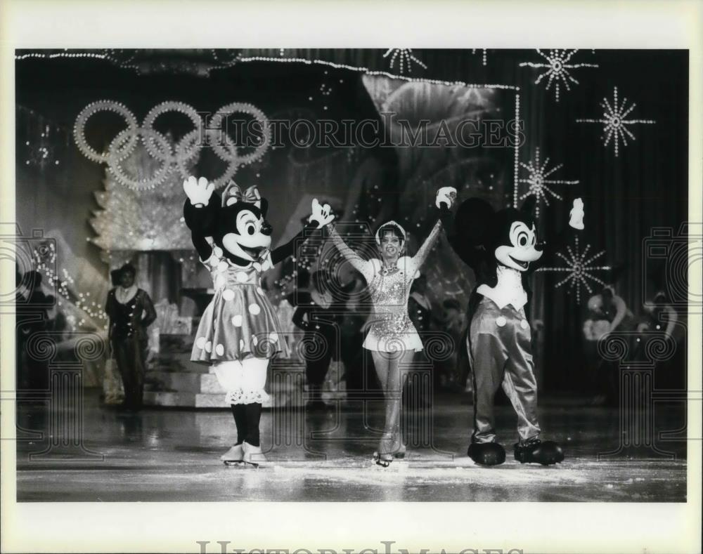 1986 Press Photo Linda Fratuanne In Walt Disneys Magic Kingdom on Ice - Historic Images