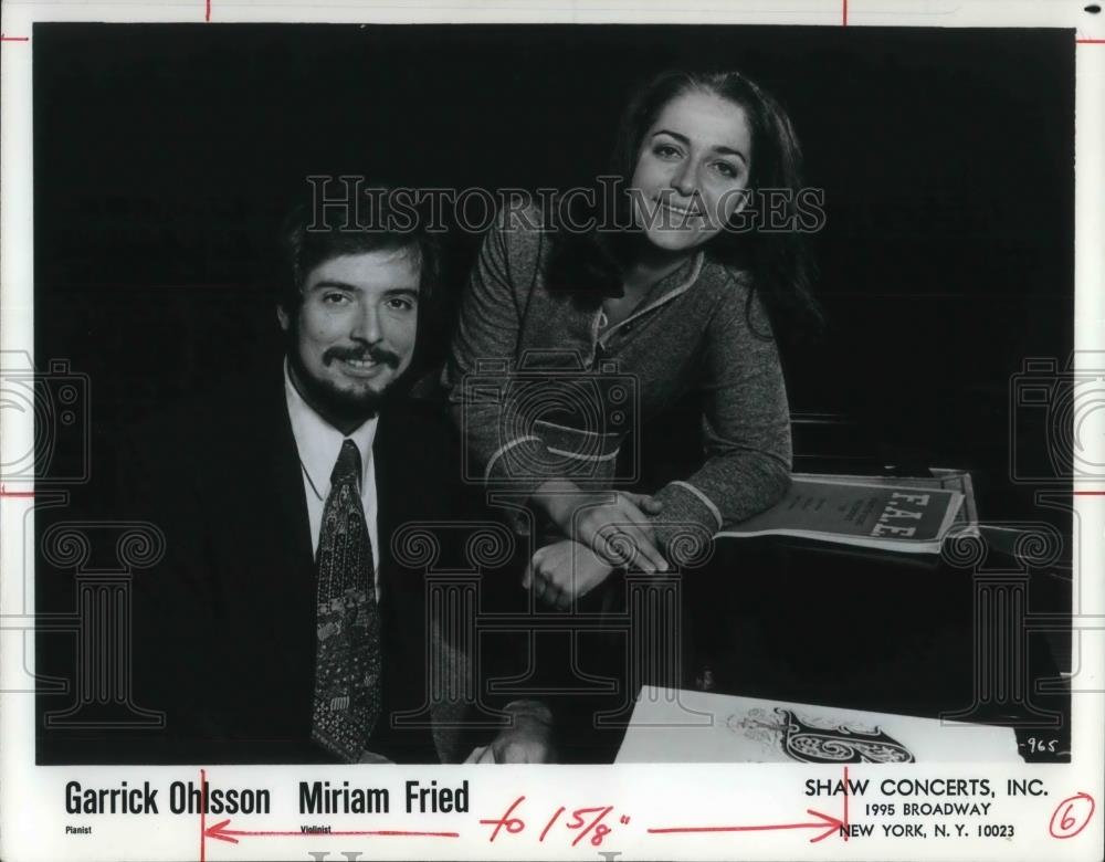 Press Photo Miriam Fried & Garrick Ohlsson Pianist - cvp15125 - Historic Images