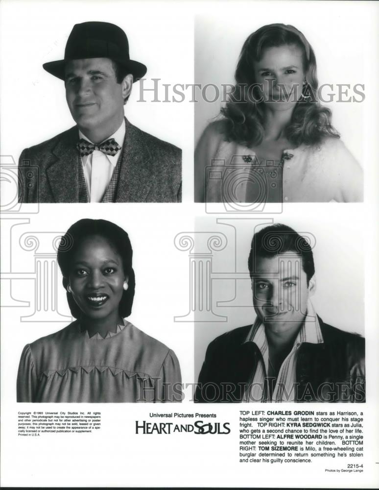 1994 Press Photo Charles Grodin & Kyra Sedgwick in Heart & Souls - cvp10575 - Historic Images