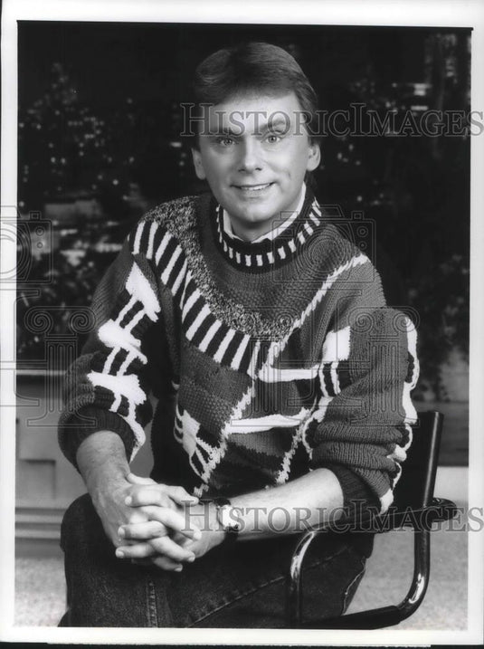 1990 Press Photo Pat Sajak The Pat Sayjak Show - cvp11438 - Historic Images