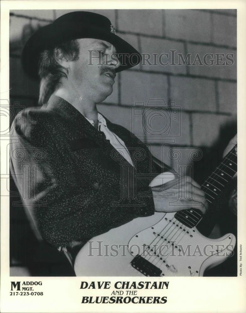 1993 Press Photo Dave Chastain &amp; The Bluesrockers - cvp07096 - Historic Images