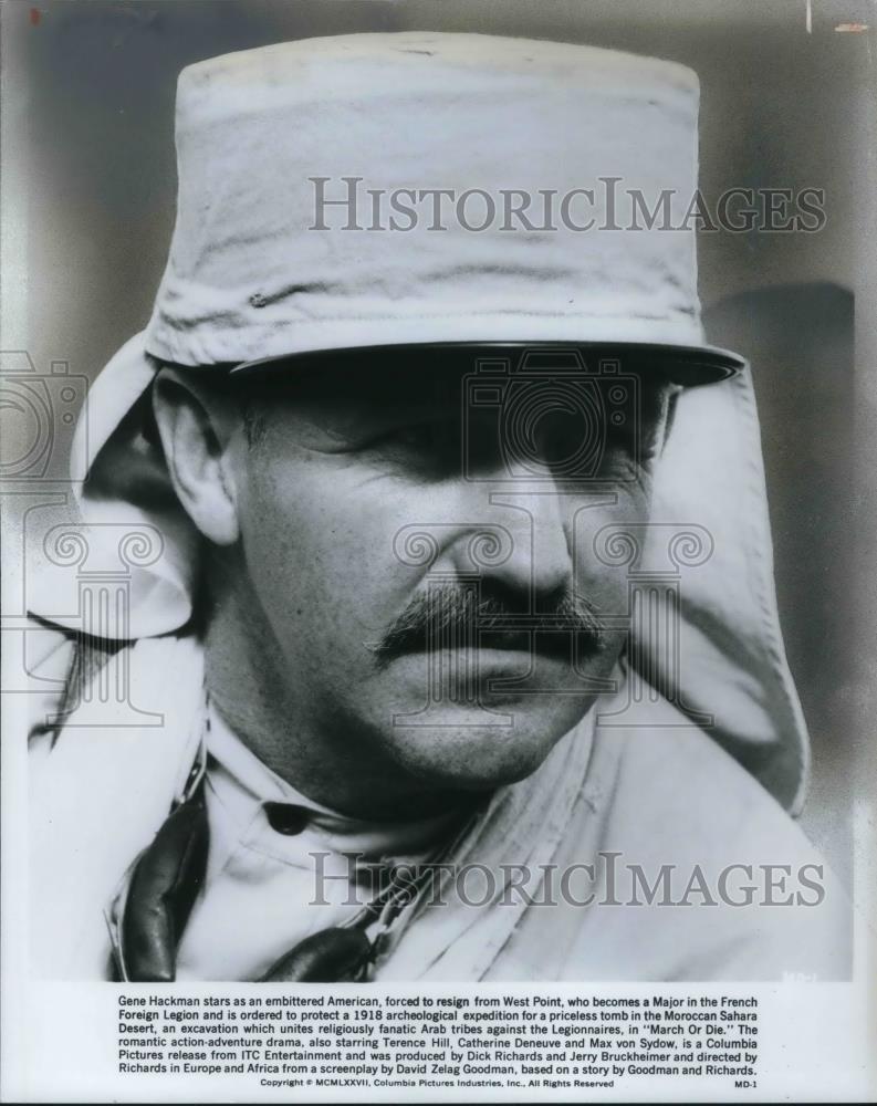 1977 Press Photo Gene Hackman in March or Die - cvp17669 - Historic Images