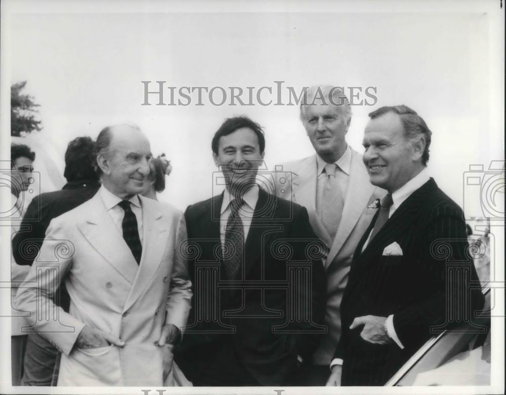 1979 Press Photo Emilio Pucci Ralph Destino Hubert de Givency Bill Blass Fashion - Historic Images