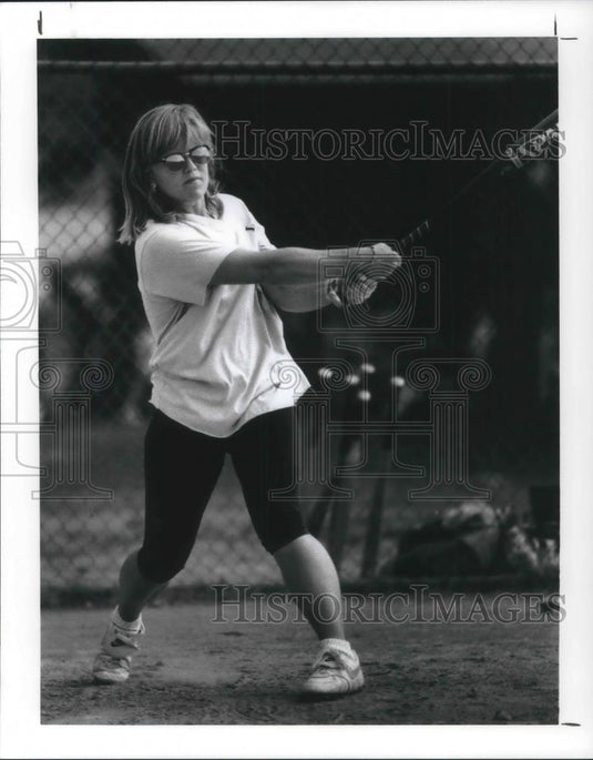 1993 Press Photo Shawn Clark Lakewood Christian Co-Ed Softball Team - cvp03272 - Historic Images