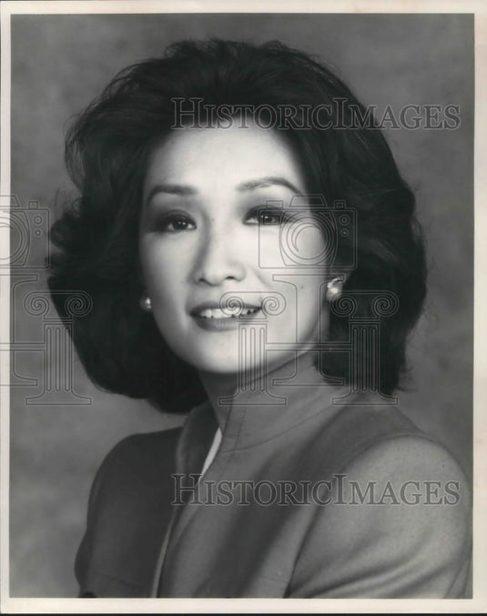 Press Photo Connie Chung Anchor of Face To Face With Connie Chung & Evening New - Historic Images