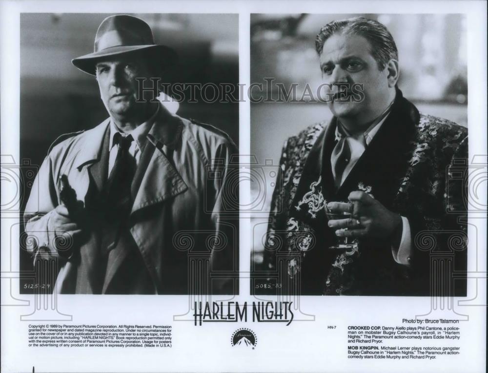 1990 Press Photo Danny Aeillo &amp; Michael Lerner Harlem NIghts - cvp08962 - Historic Images