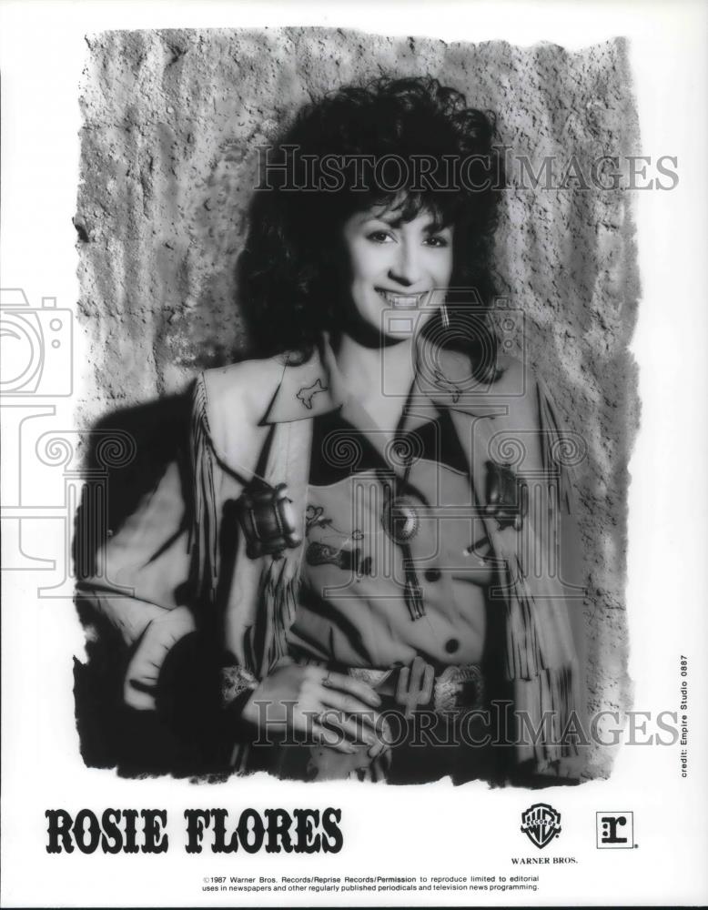 1987 Press Photo Rosie Flores - cvp12913 - Historic Images